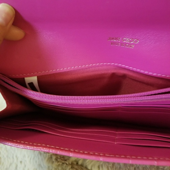 Authentic Jimmy Choo leather clutch wallet - Picture 4 of 6